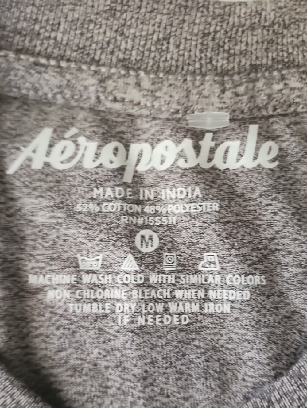 Aeropostale Gray Short Sleeve Logo Tee - Picture 6 of 6